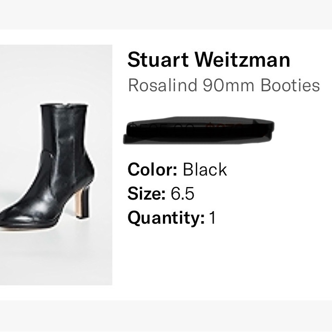 Stuart Weitzman Black Rosalind Booties